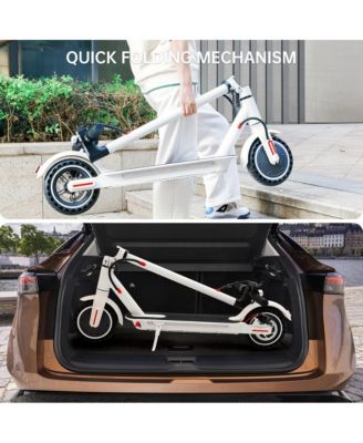 8.5 Inch Foldable Electric Scooter with 350W Motor, 22-Mile Range & Dual Brakes | Colorful LED Lights for a Stylish Night Ride