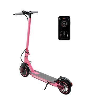8.5 Inch Foldable Electric Scooter with 350W Motor, 22-Mile Range & Dual Brakes | Colorful LED Lights for a Stylish Night Ride