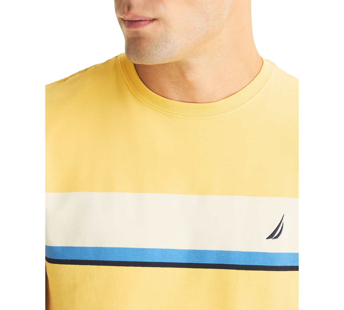 Nautica Men's Short Sleeve Stripe T-Shirt