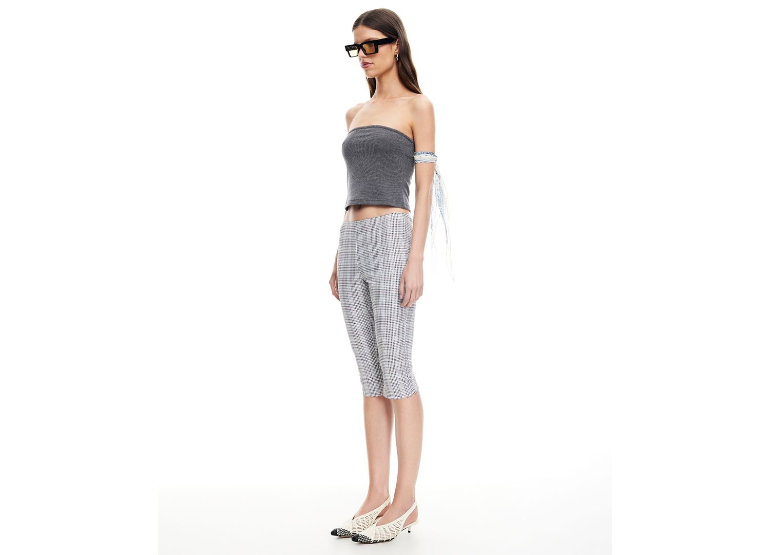Women's Checked Starlet Capri Pants