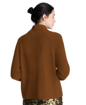 Women's Mock Neck Raglan Sweater