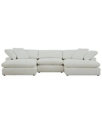 Furniture - Fog 3-Pc. Fabric Chaise Sectional Sofa Set