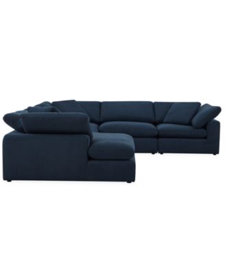 Fog 5-Pc. Fabric Chaise L-Sectional Sofa Set