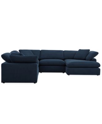 Fog 5-Pc. Fabric Chaise L-Sectional Sofa Set