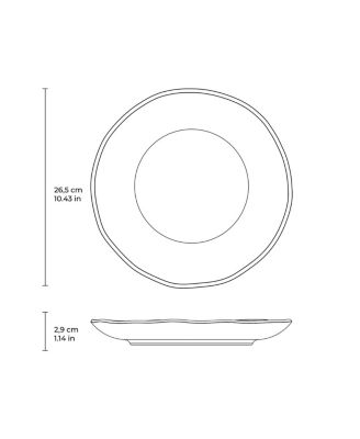 Stoneware Dinner Plates, Set of 6