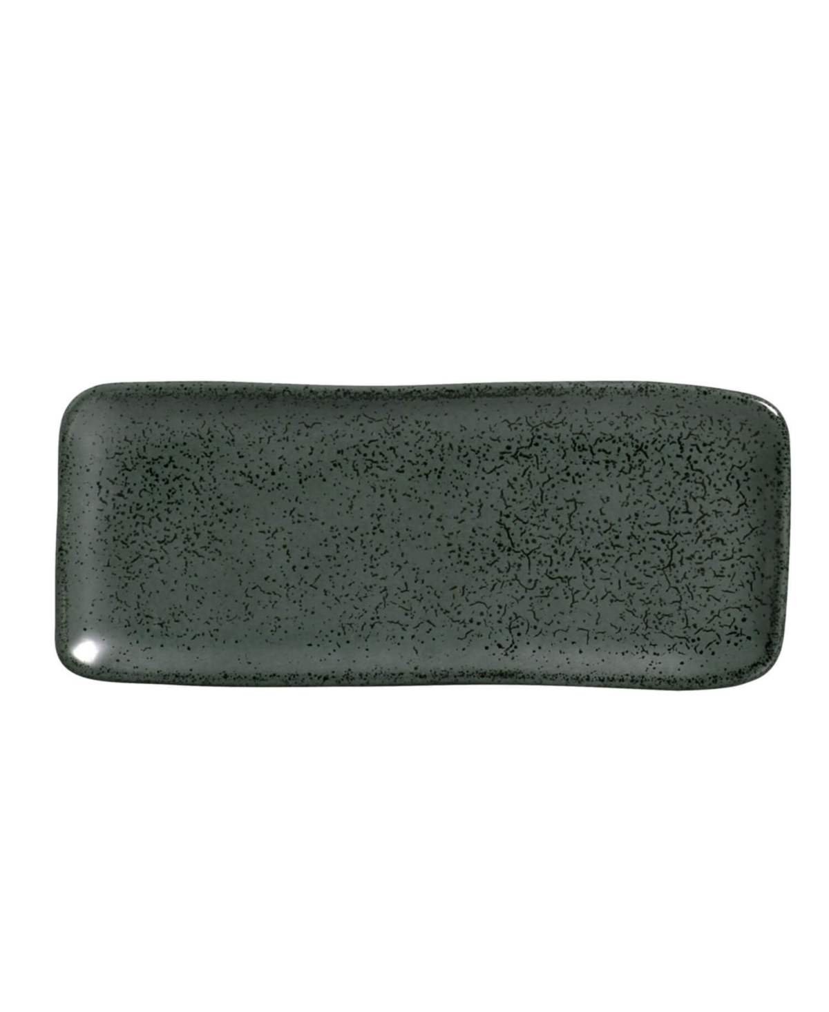 Porto Brasil 8.6" Stoneware Rectangular Platters, Set Of 4 In Green