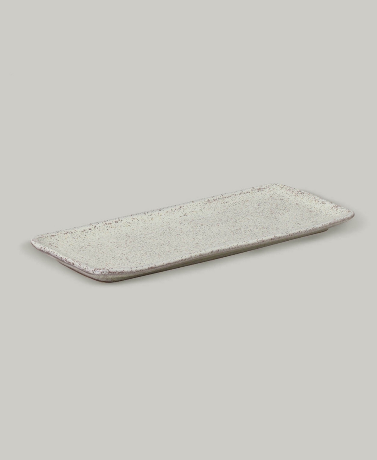 Porto Brasil 8.6" Stoneware Rectangular Platters, Set Of 4 In Gray