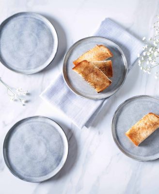 Stoneware Bread Plates, Set of 6