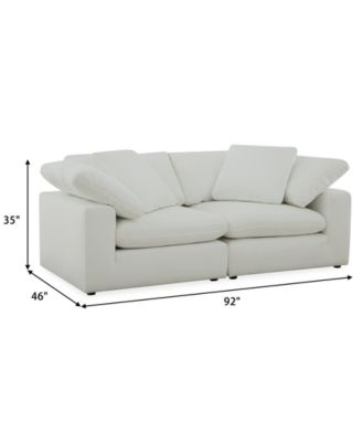 Fog 2-Pc. Fabric Sofa Set