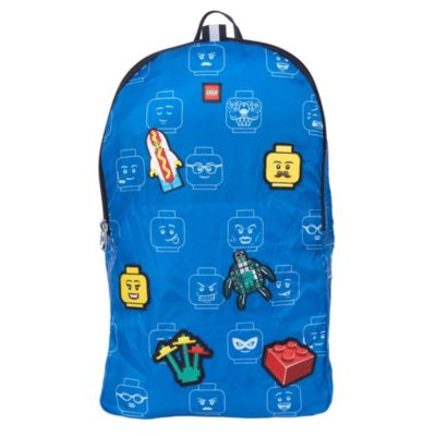 LEGO Minifigure Packable Backpack W/ 6 Patches