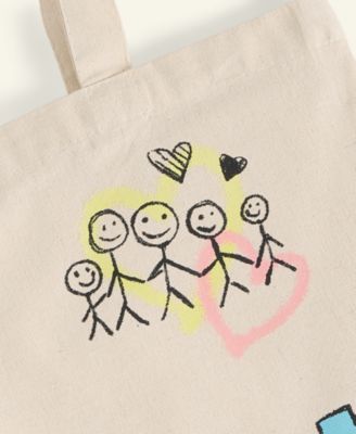 Macy's X Big Brothers, Big Sisters Cotton Graphic Tote Bag, Macy's Exclusive