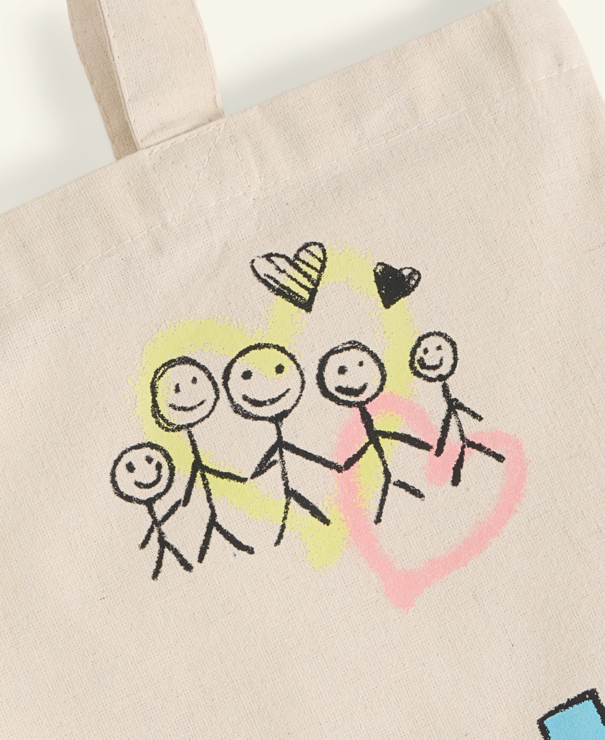 Macy's X Bbbs Macy's X Big Brothers, Big Sisters Cotton Graphic Tote Bag, Macy's Exclusive In Transparent