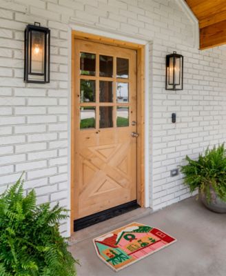 House Holiday Outdoor Coir Doormat, 18" x 30"