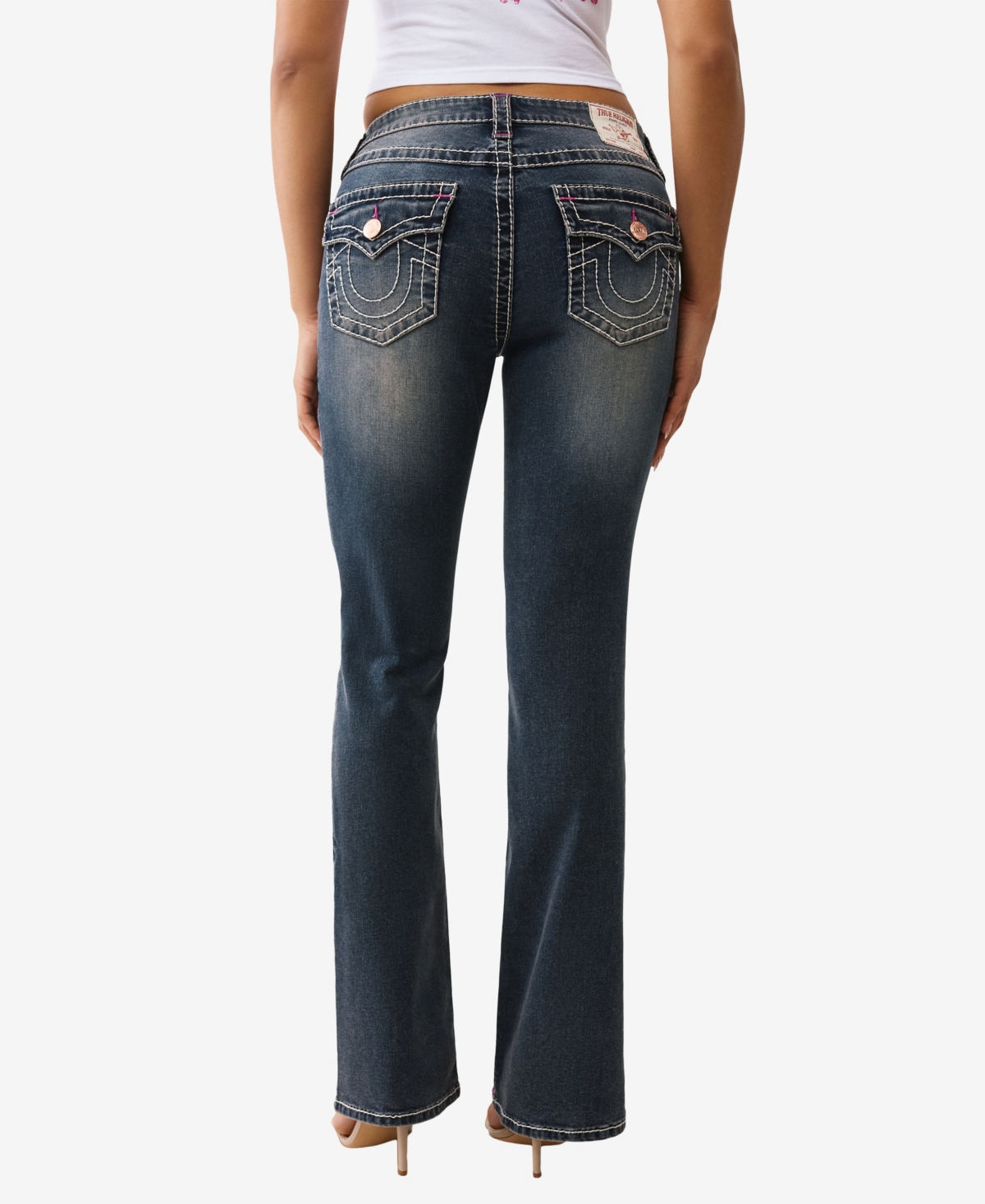 True Religion Women's Becca Bootcut Big Flap Jeans In Blue
