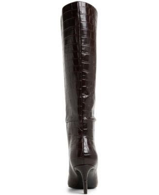 Women's Heather Knee High Pointy Toe Boots