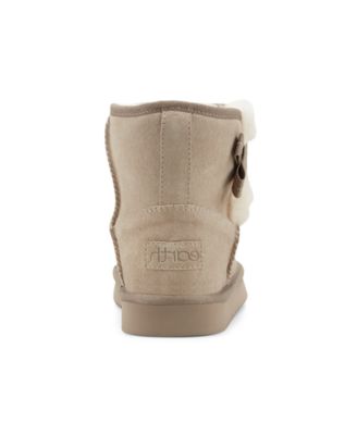 Women's Worldly Round Toe Casual Cozy Ankle Booties