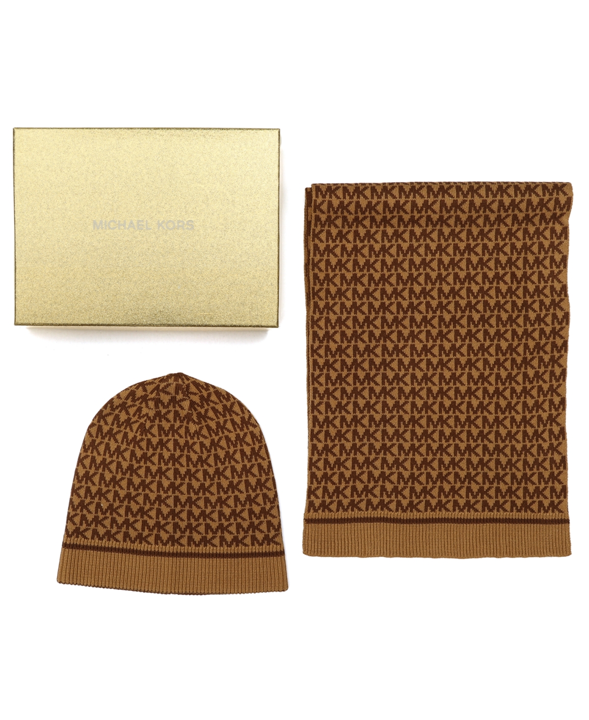 Michael Kors Michael  Women's 2-piece Beanie And Scarf Box Set In Brown