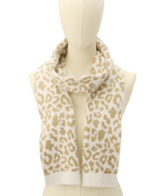 Women's Leopard Metallic Shimmer Scarf