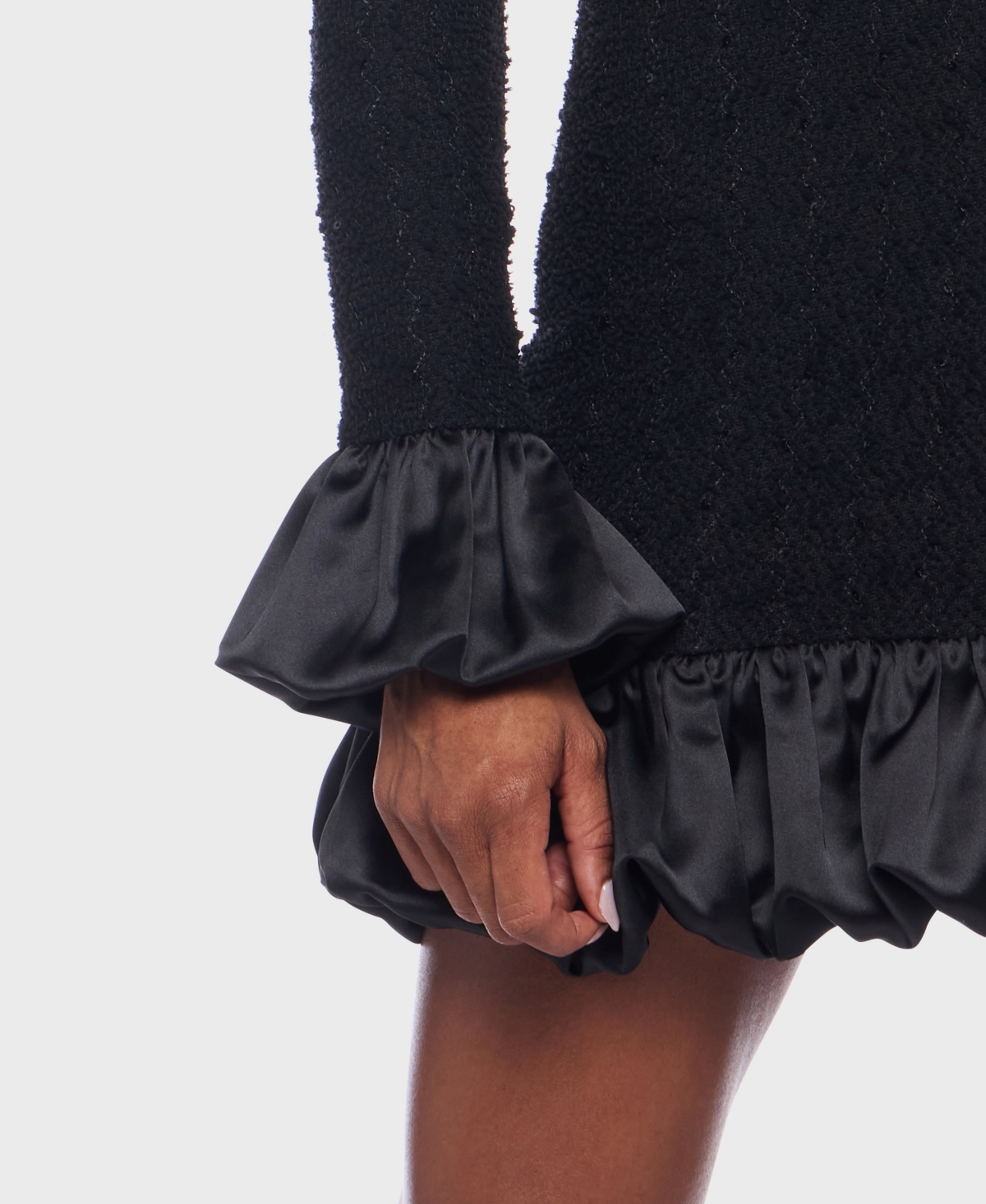 Alex & Sophia Women's Sequin Long Sleeve Dress In Black