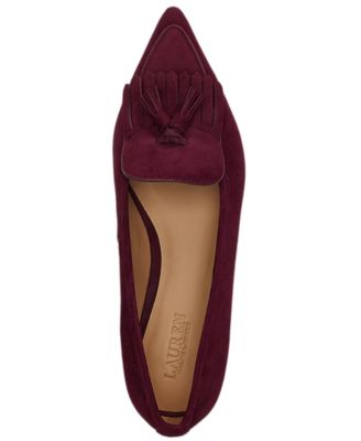 Women's Londyn Sheep-Suede Kiltie Ballet Flats