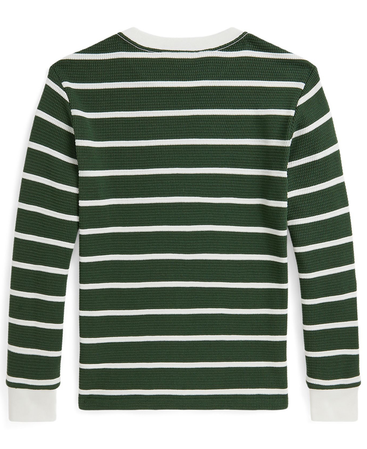 Polo Ralph Lauren Big Boys Striped Waffle Cotton Long-Sleeve Tee