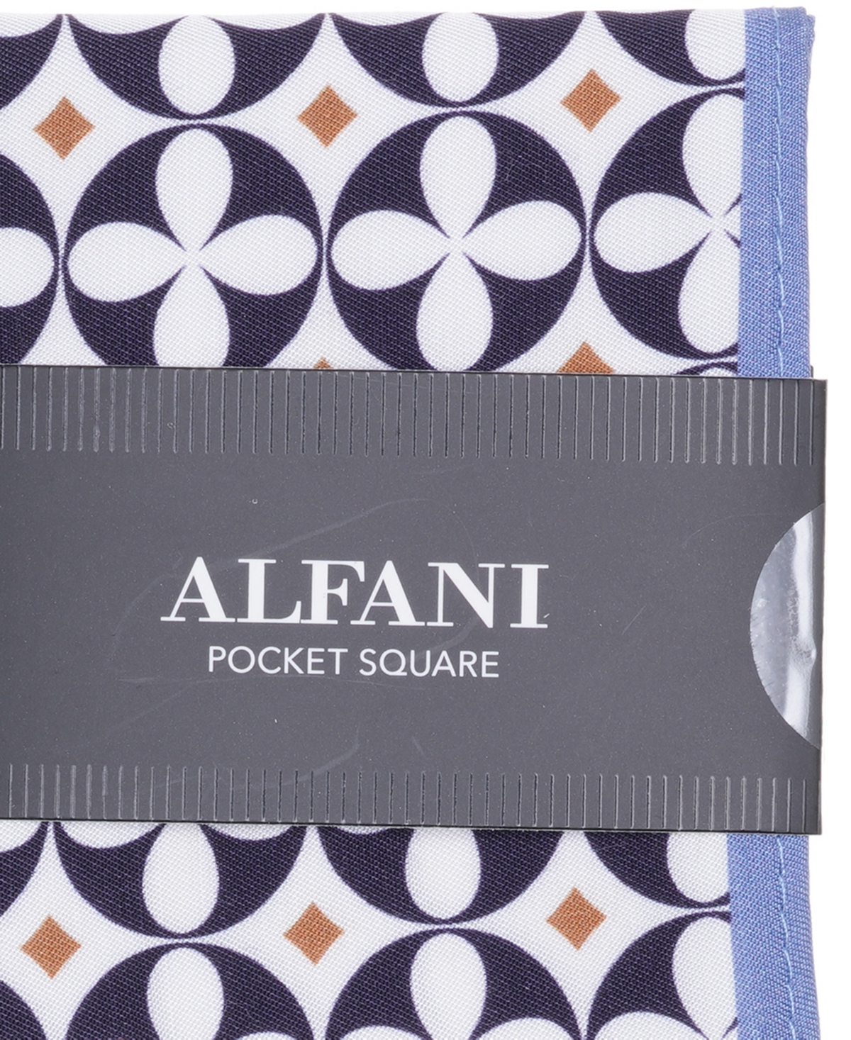 Alfani Men's Marrone Medallion Pocket Square, Macy's Exclusive