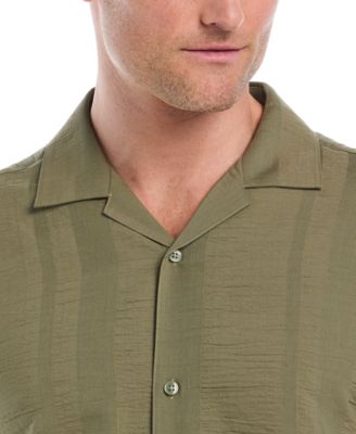 Men's Big & Tall Seersucker Stripe Short Sleeves Shirt