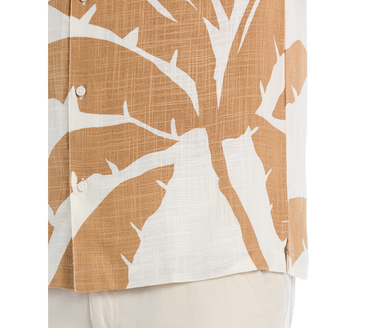 Cubavera Men's Large Palm Print Short Sleeves Shirt