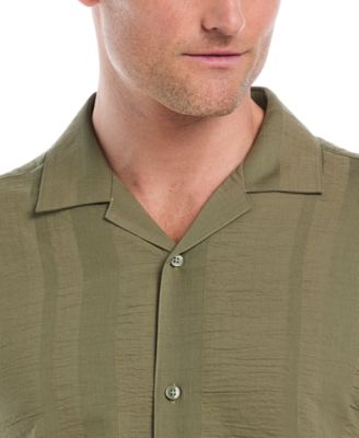 Men's Seersucker Stripe Short Sleeves Shirt