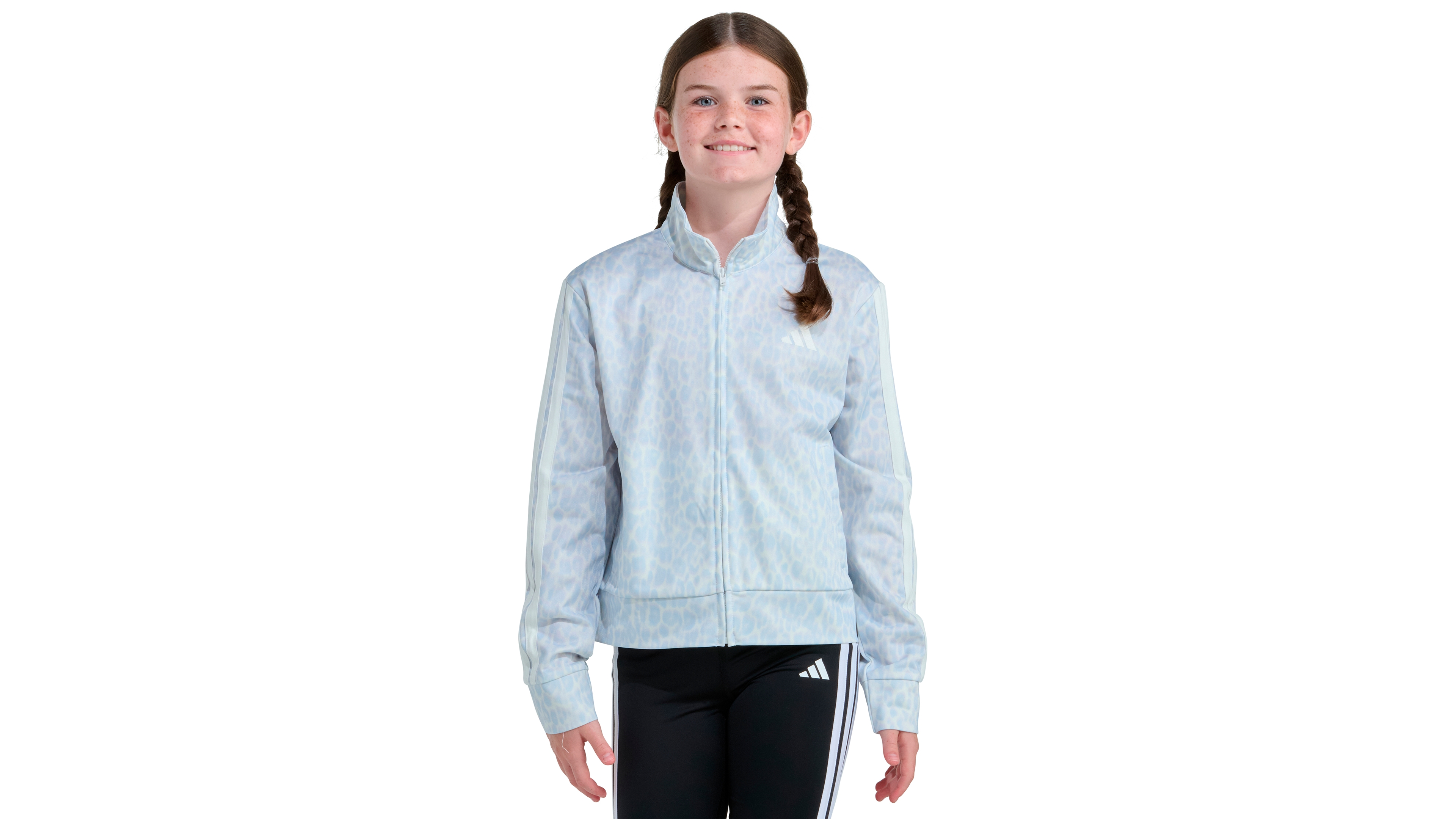 adidas Girls 8-16 Printed Long Sleeve Jacket