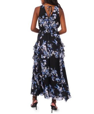 Women's Printed Sleeveless Maxi Dress