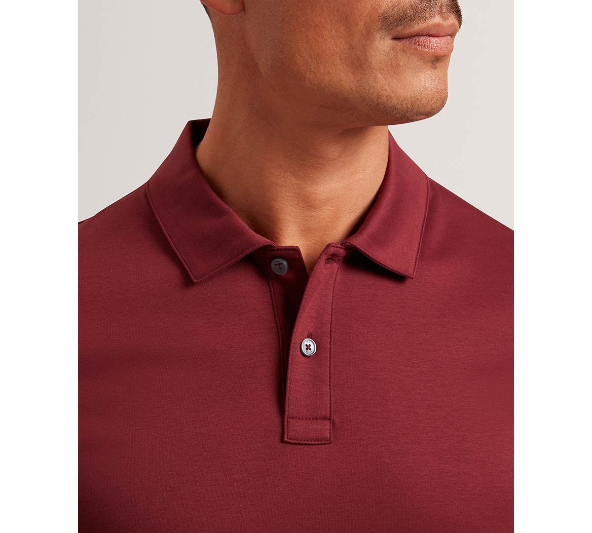 Ted Baker Men's Regular Fit Soft Touch Polo Shirt In Burgundy