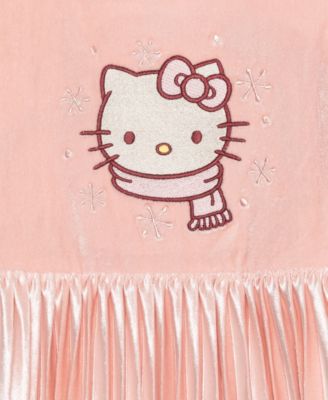 Girls' 2T-6X Long-Sleeve Pleated Dress