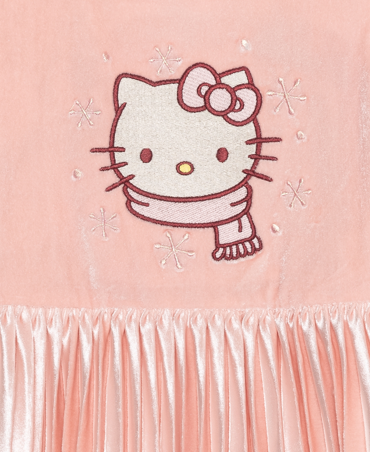 Hello Kitty Girls 2t-6x Long Sleeve Pleated Dress In Pink