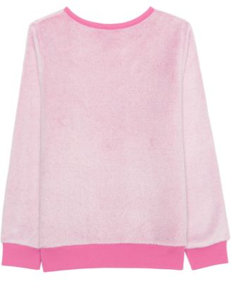 Girls' 7-14 Long-Sleeve Debossed Pull-On Sweater