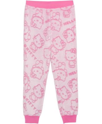 Hello Kitty - Girls 7-14 Debossed Plush Jogger Pants