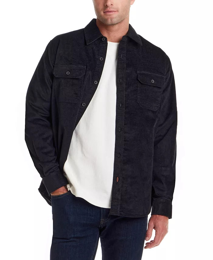 Men's Superfine Corduroy Long Sleeve Overshirt - thumbnail 2