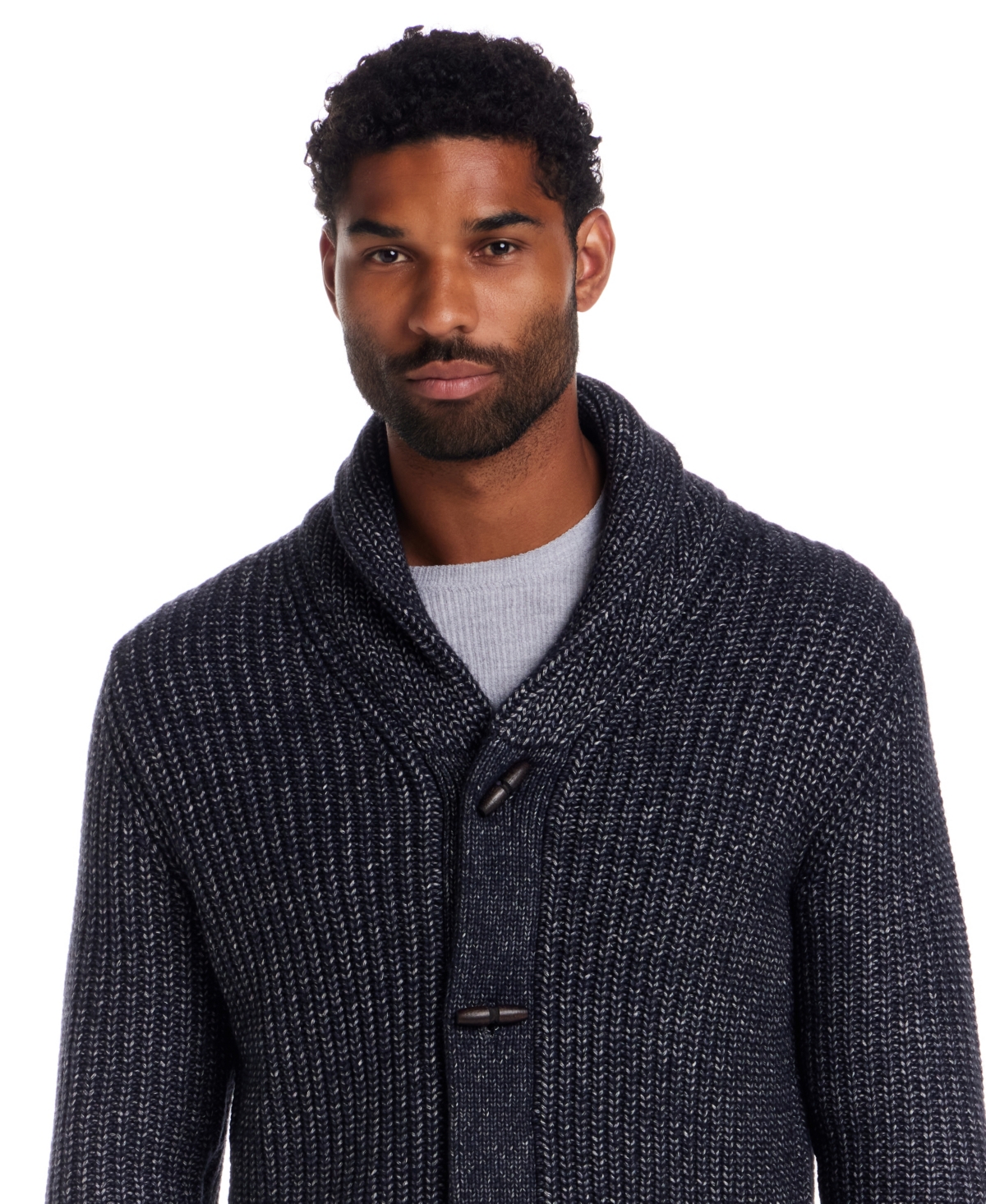 Weatherproof Vintage Men's Mixy Shawl Collar Cardigan Sweater