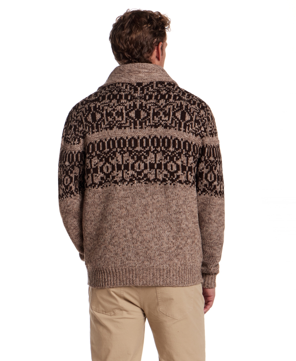 Weatherproof Vintage Men's Shawl Collar Sweater