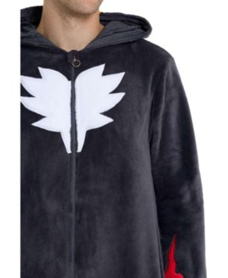 Men's Official Knuckles Union Suit - Sonic the Hedgehog Body Suit for Adults - Red