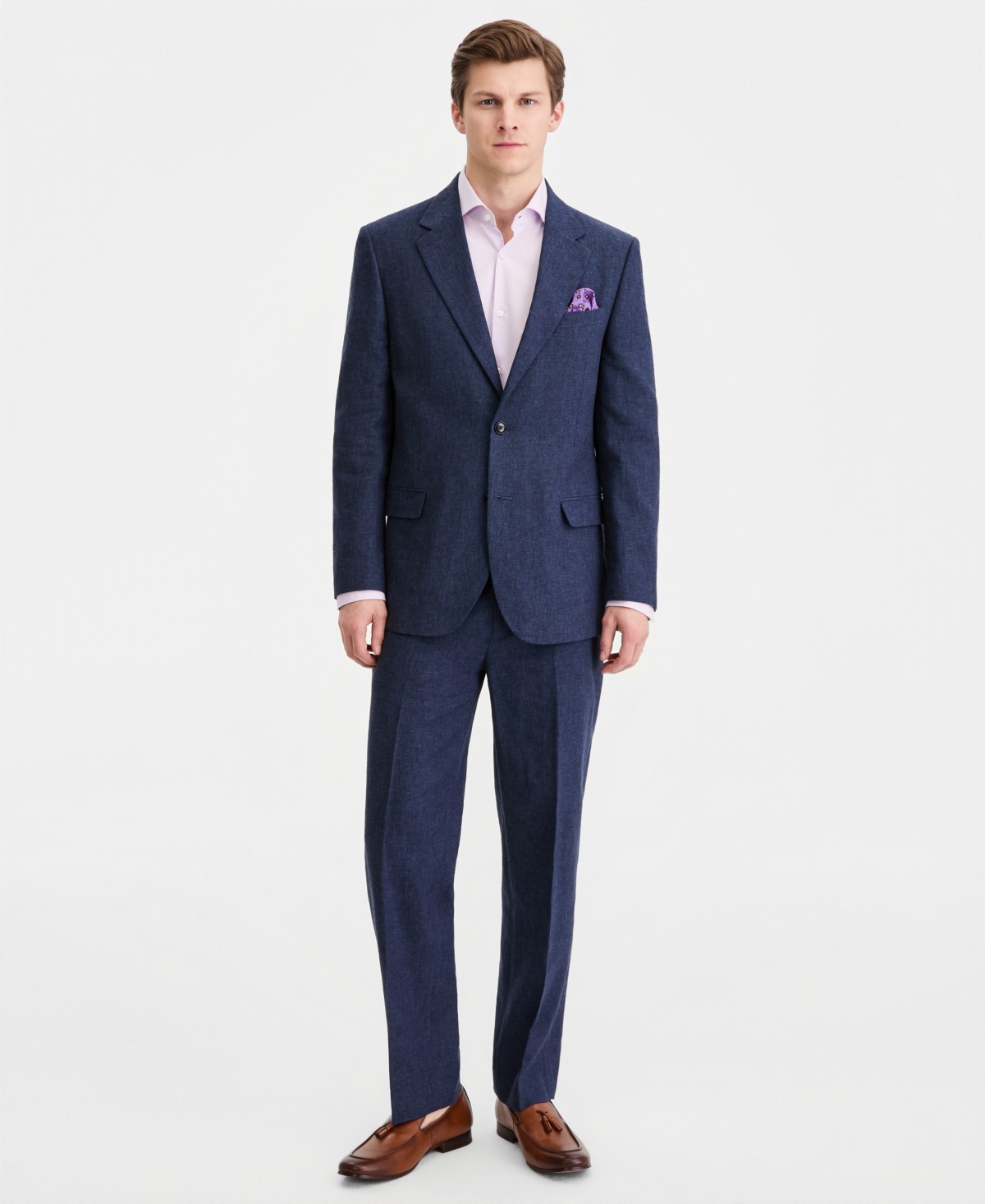 Мужские Nautica Men's Modern-Fit Cotton & Linen Nested Suit — фото 1