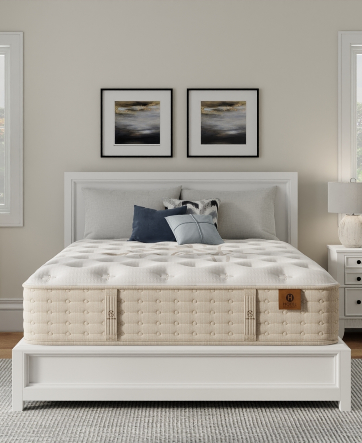 Hotel Natural Collection By King Koil Iris 14" Firm Tight Top Mattress, King, Exclusively At Macy's In Transparent