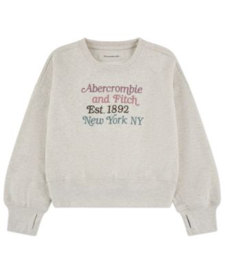 Girls' Multicolor Logo Crewneck Sweatshirt