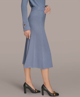 Women's Rib Knit Sweater Skirt