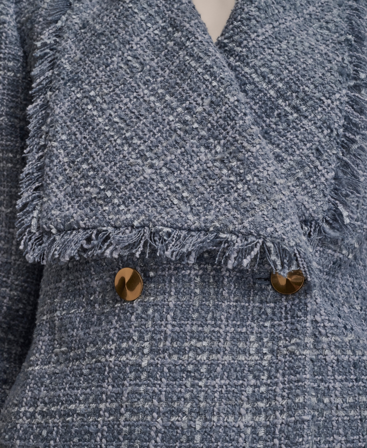 Donna Karan New York Women's Fringe Detail Wrap Jacket