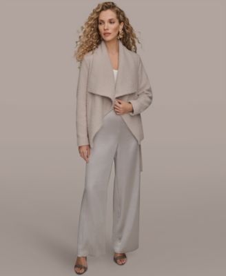 Women's Snap Closure Wrap Coat