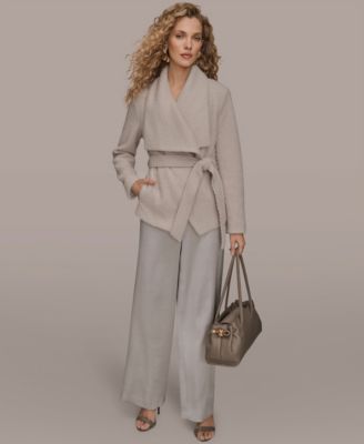 Women's Snap Closure Wrap Coat