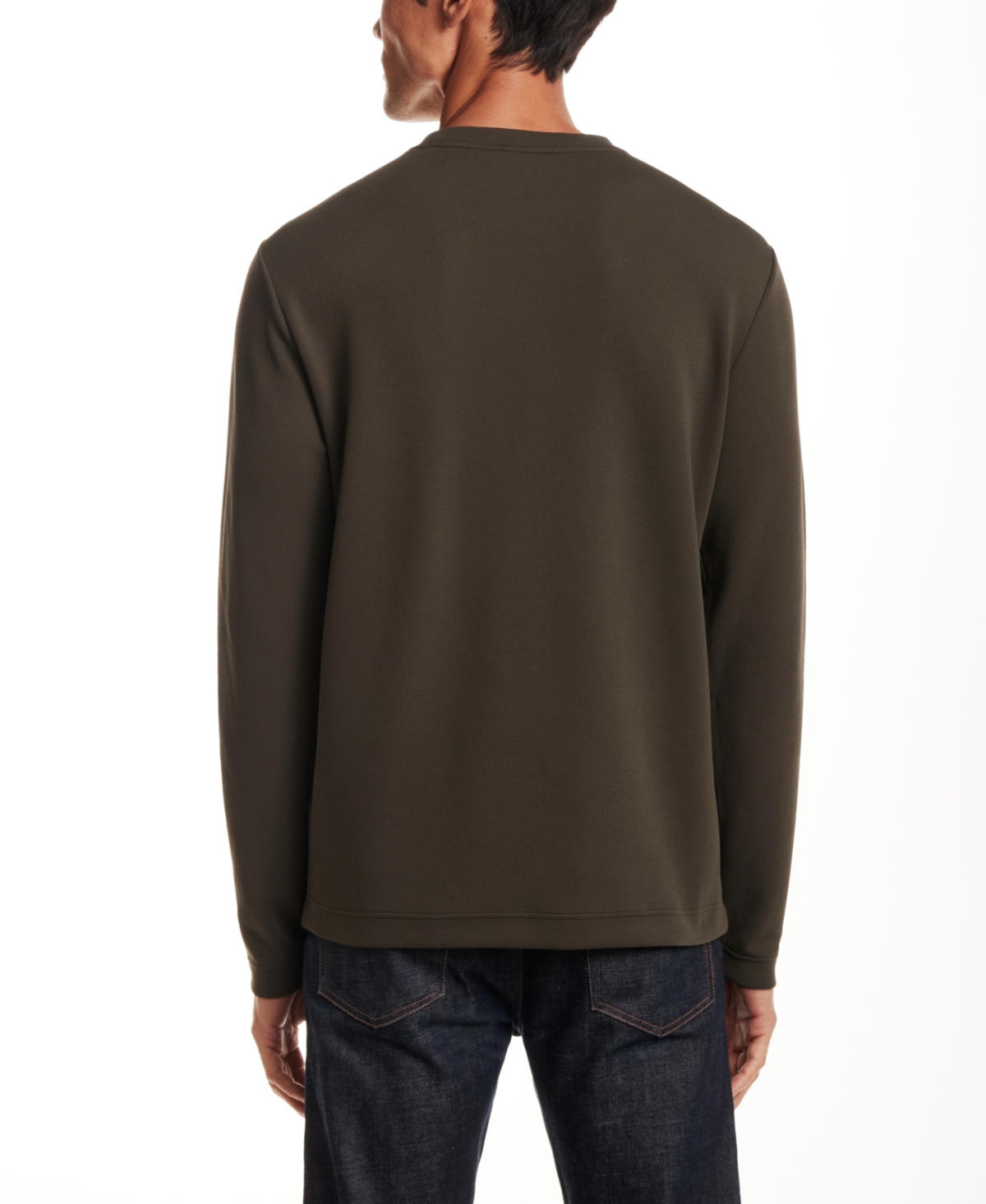 Vintage & Black Men's Crinkle Scuba Crewneck T-shirt