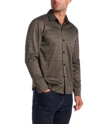 Men's Long Sleeve Bold Plaid Shirt