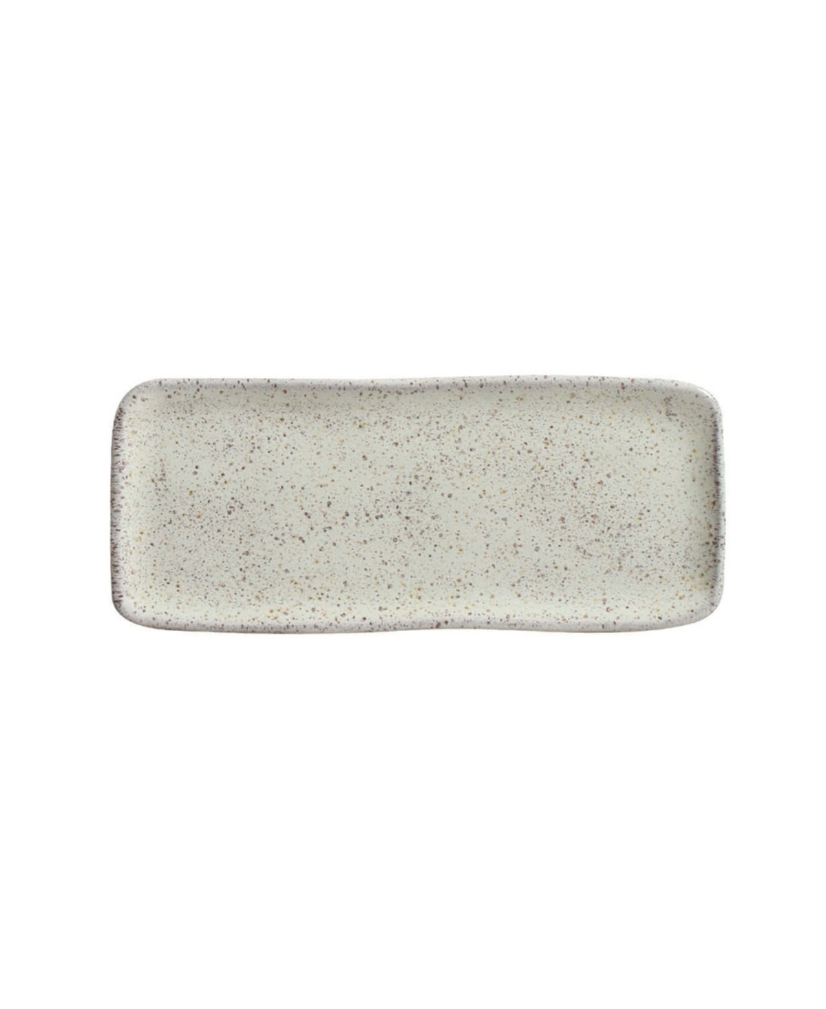 Porto Brasil 8.6" Stoneware Rectangular Platters, Set Of 4 In Gray